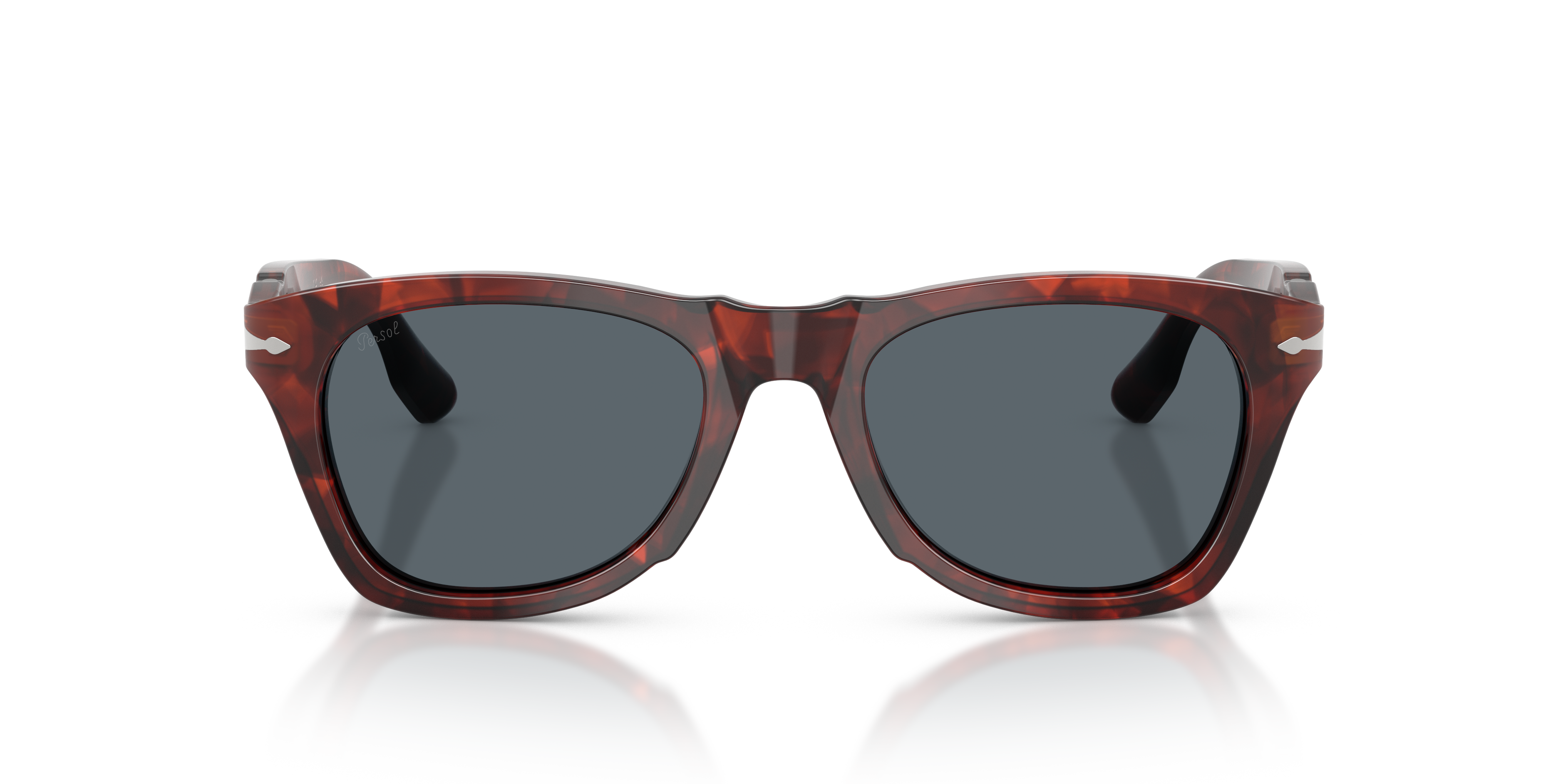 Persol Unisex Persol PO8001S 1242R5 Occhiali da sole Acetato Tartaruga Blu Pantos Normale