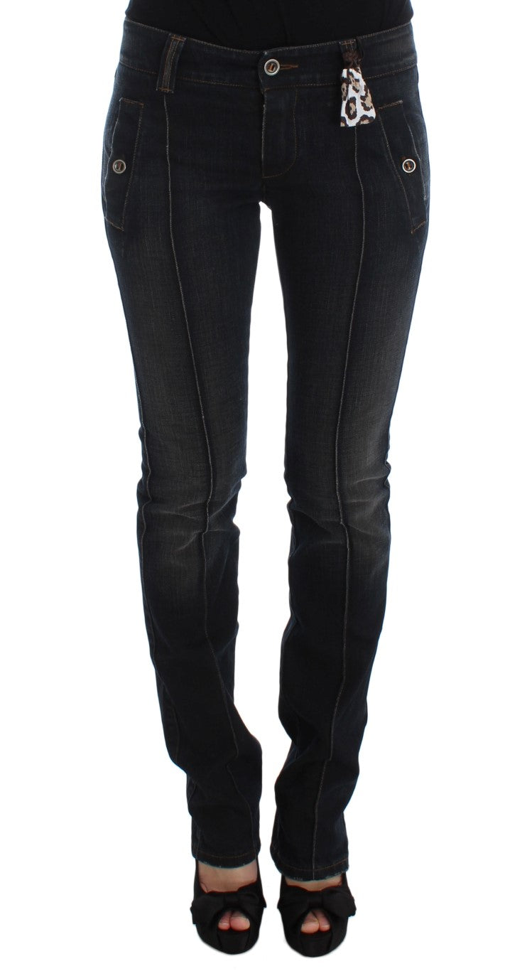 Slim Fit Cotton Denim Jeans — Blue