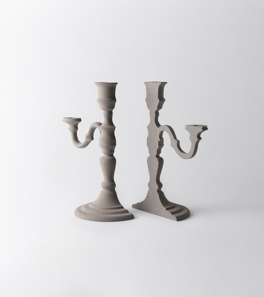 Kn Industrie Magic Objects Candelabro Tortora Diam. 17 H