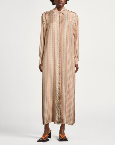 Momoní Woman Maxi dress Beige Size 10 Silk