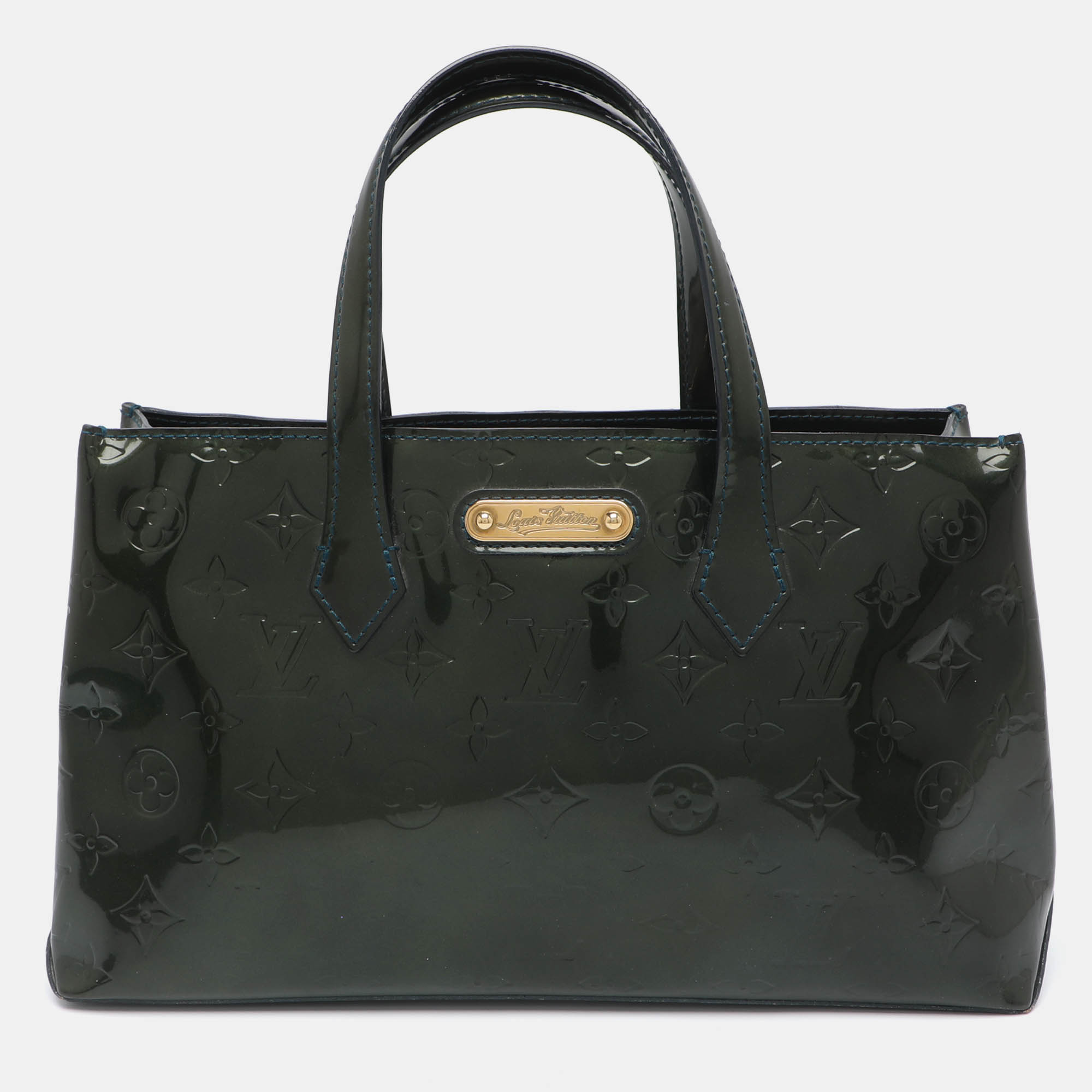 Louis Vuitton Wilshire PM Vert Bronze Monogram Vernis Bag