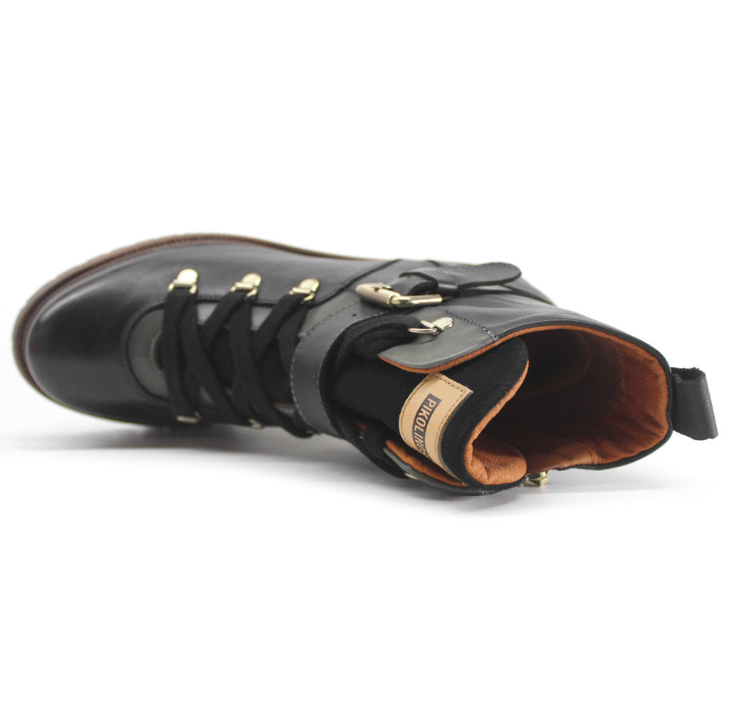 Pikolinos Aspe Calfskin Leather Women's Zip Up Ankle Boots