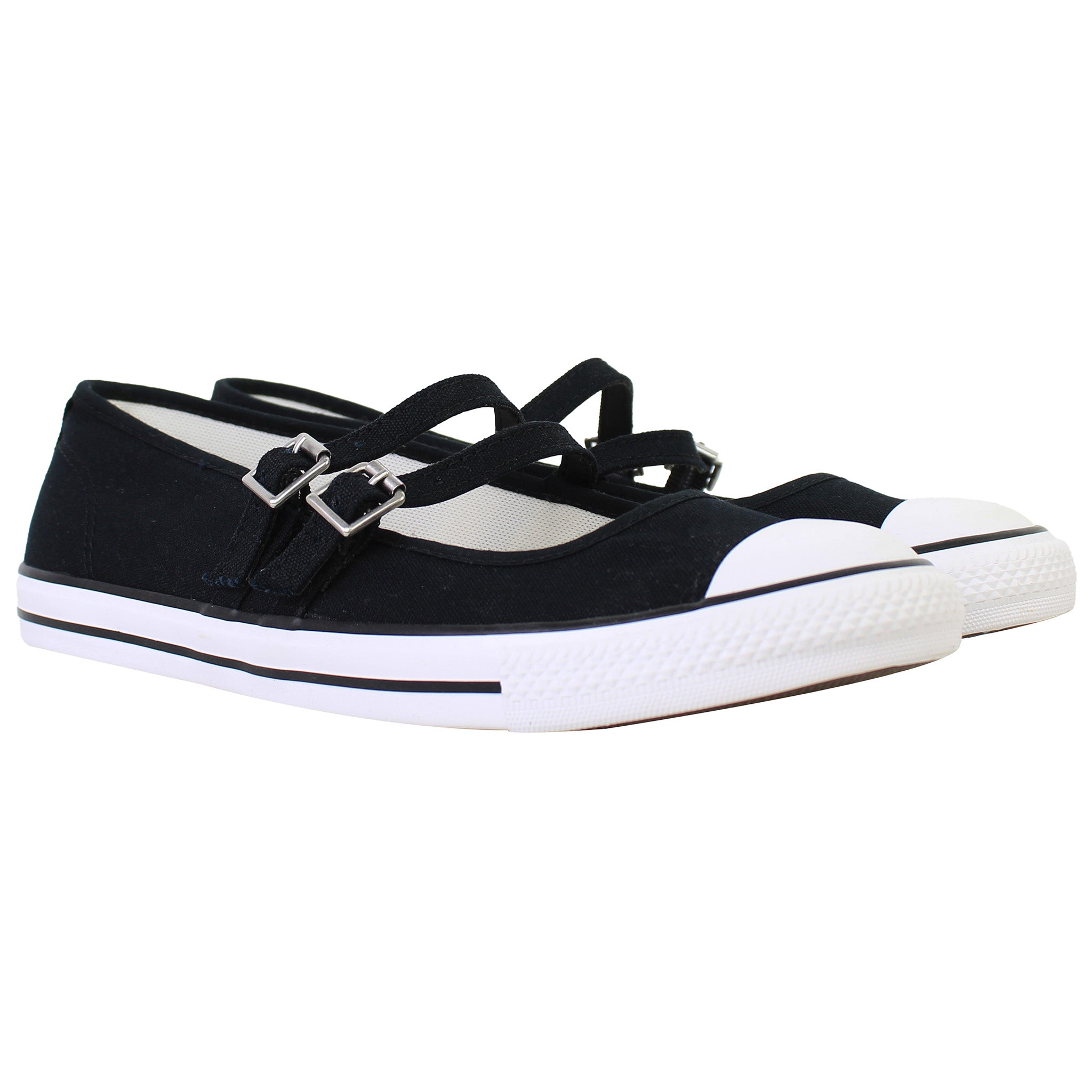 Converse Chuck Taylor All Star Dainty Mary Jane Womens Black Plimso