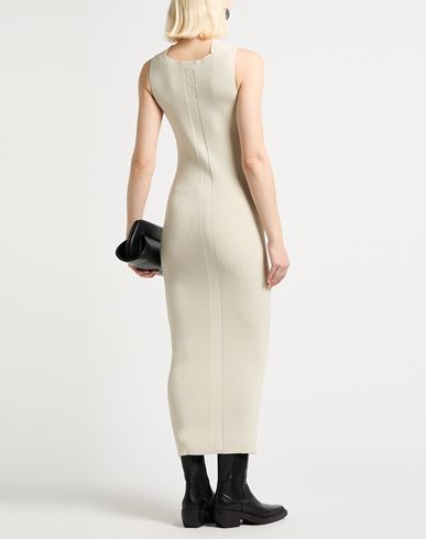 Woman Midi dress Cream Size M Viscose, Polyester