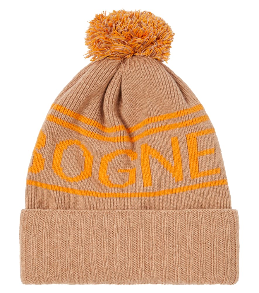 Noam logo wool-blend beanie