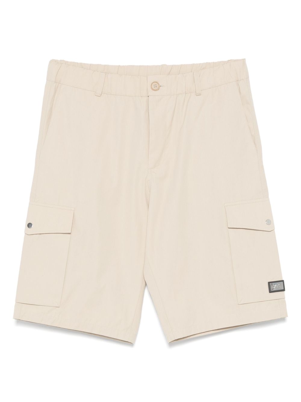 Logo-plaque shorts - Neutrals