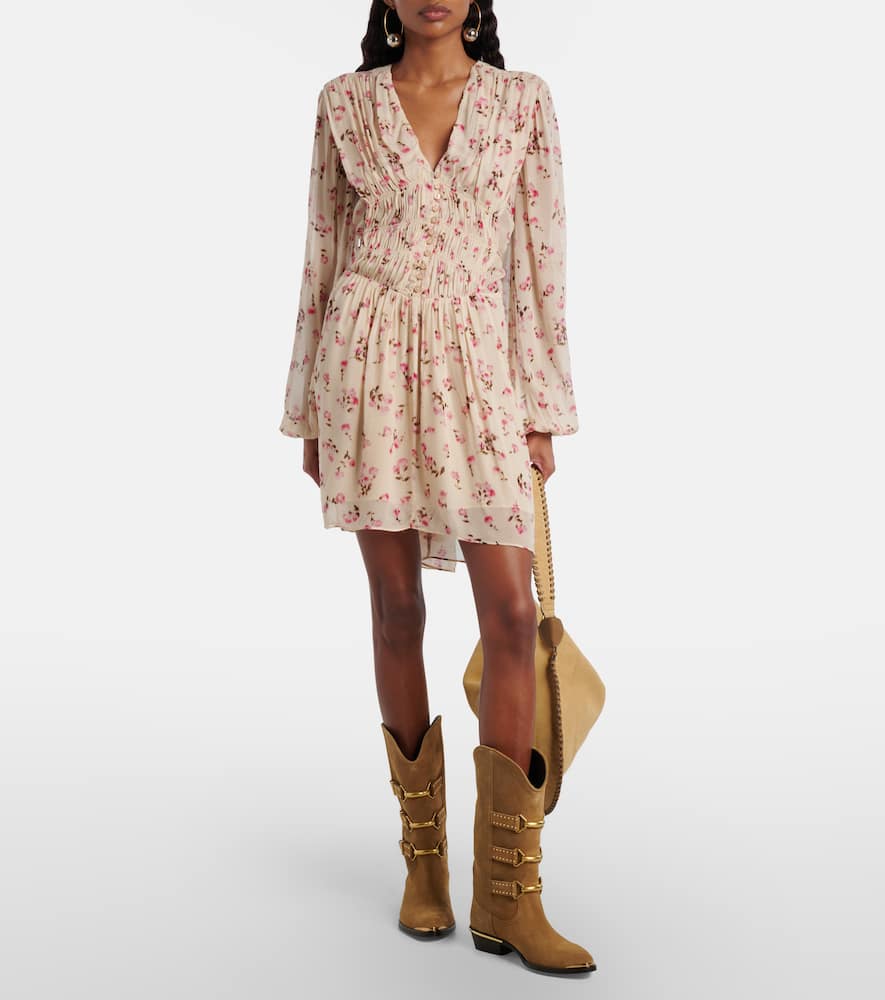 Loriena floral muslin minidress