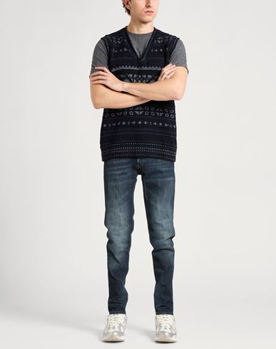 Man Jeans Blue Size 30 Cotton, Elastane