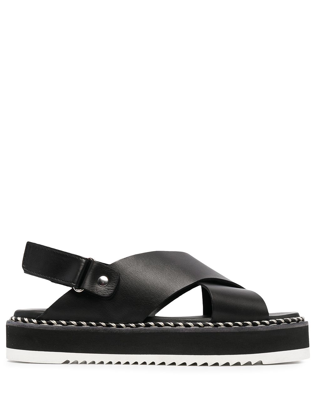 Marta criss-cross sandals - Black