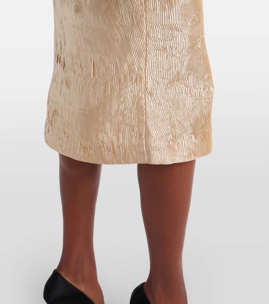Metallic-effect cocktail dress