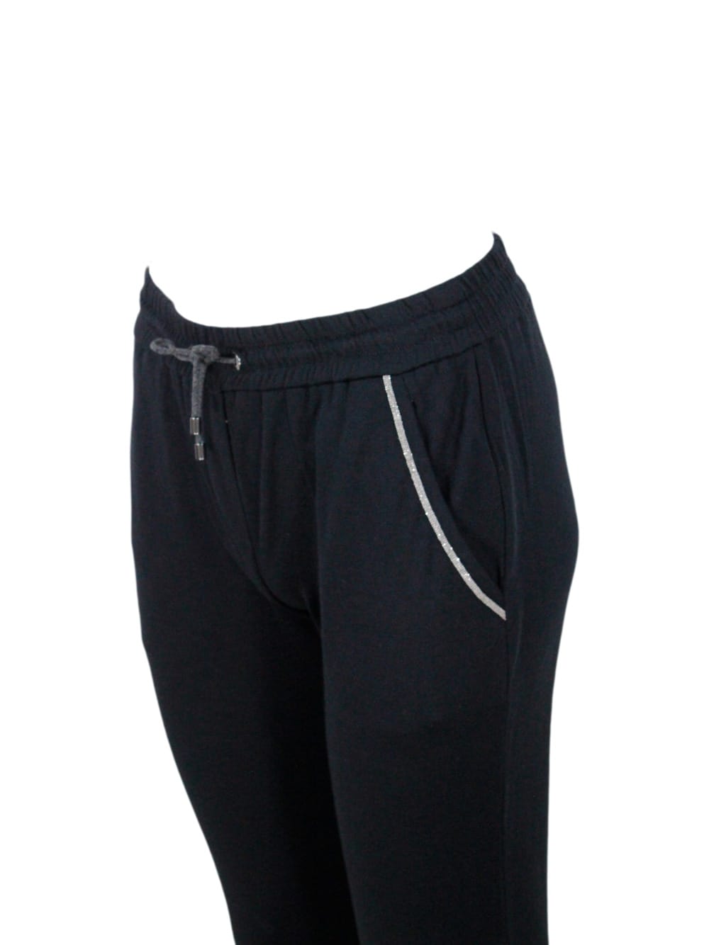 Jersey tapered sweatpants - Blue