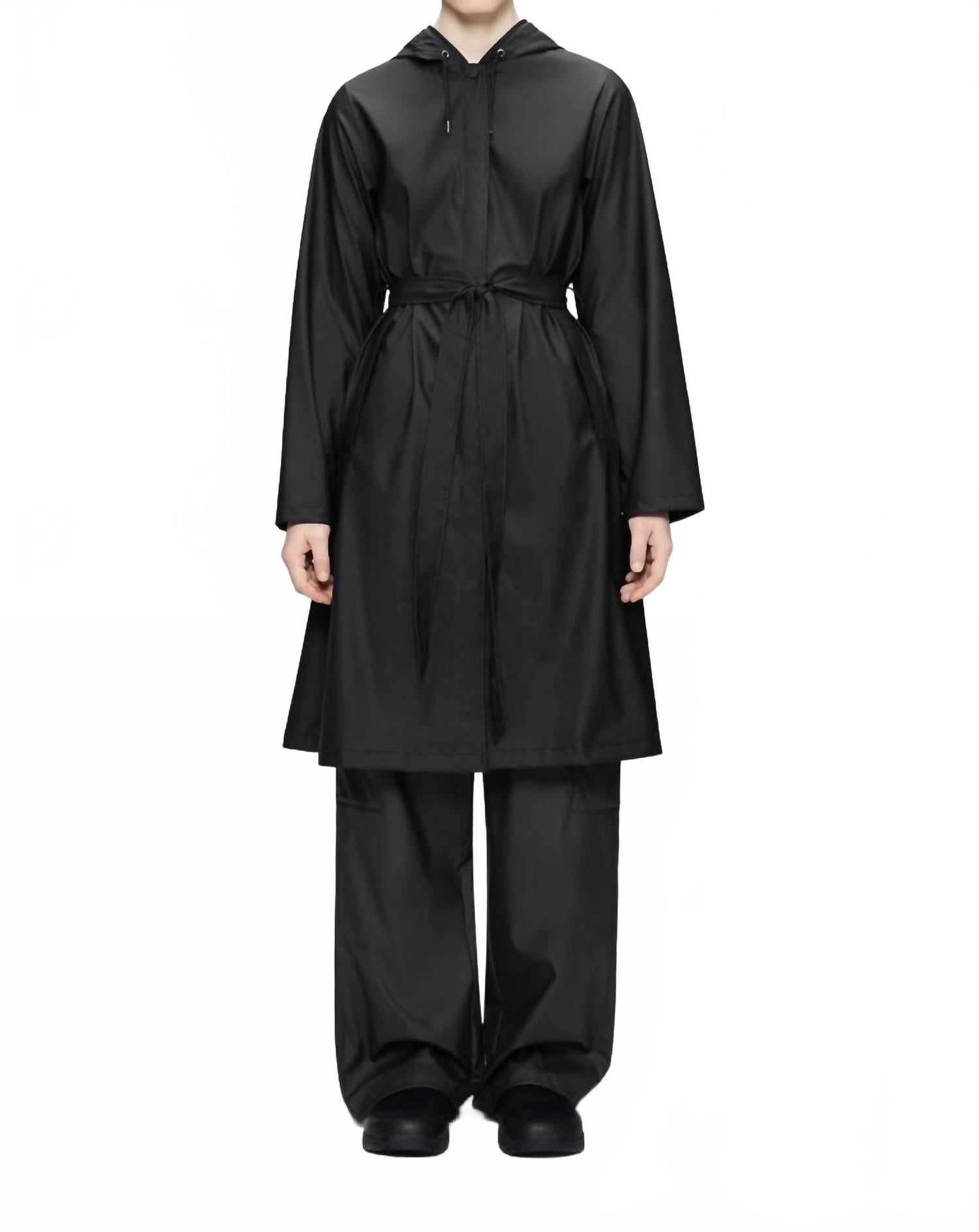 A-Line Longer Jacket In Black