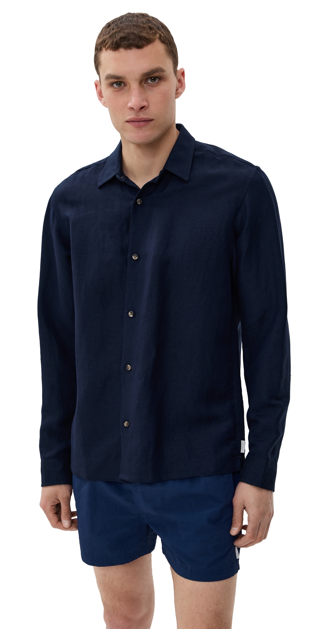 Andrew Linen Shirt Abyss