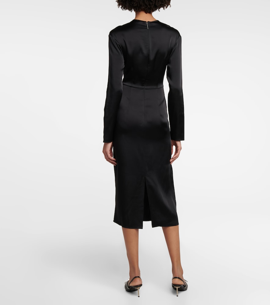 Cutout embellished midi dress