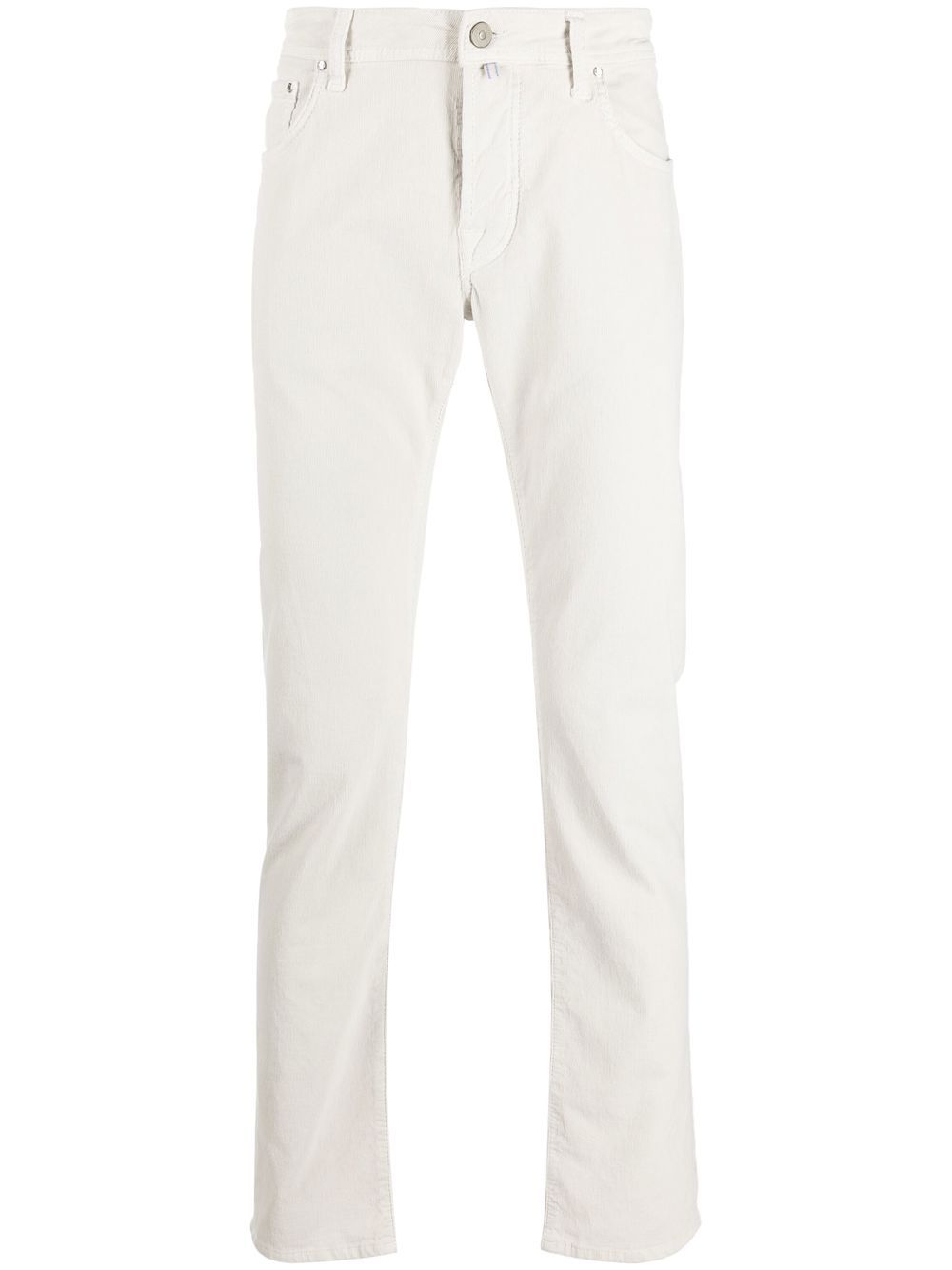 Corduroy straight-leg jeans - Neutrals