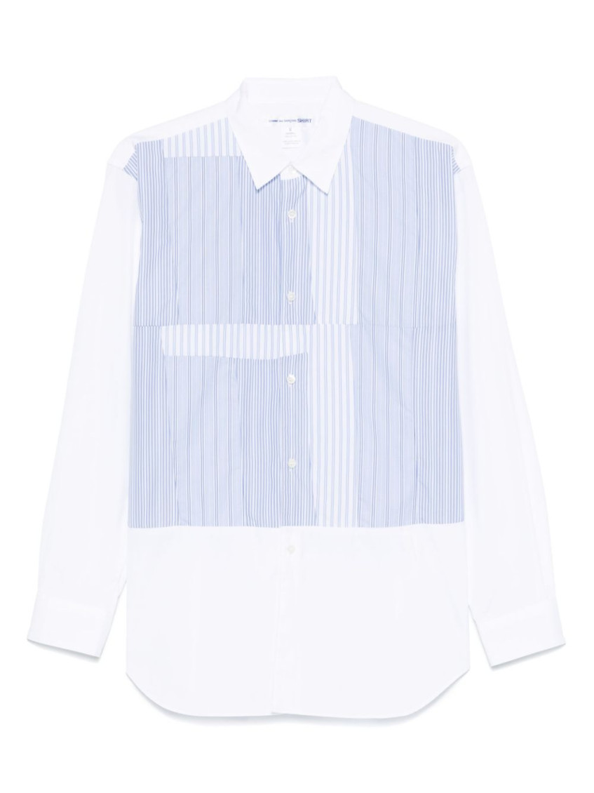 White Long Sleeve Striped Shirt