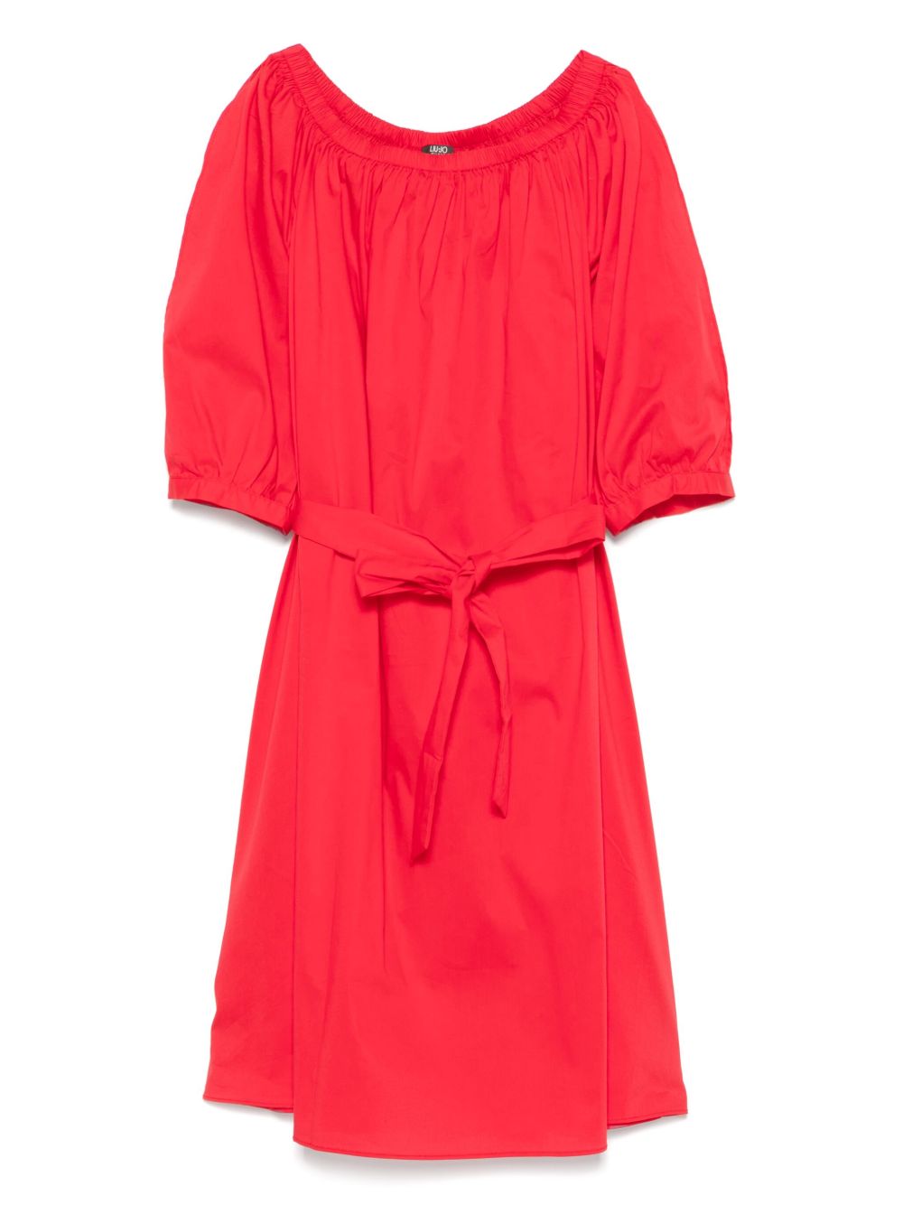 LIU JO poplin mini dress - Red