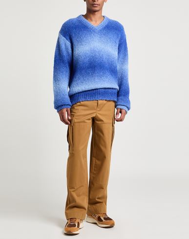 Man Sweater Light blue Size 46 Baby alpaca wool, Nylon