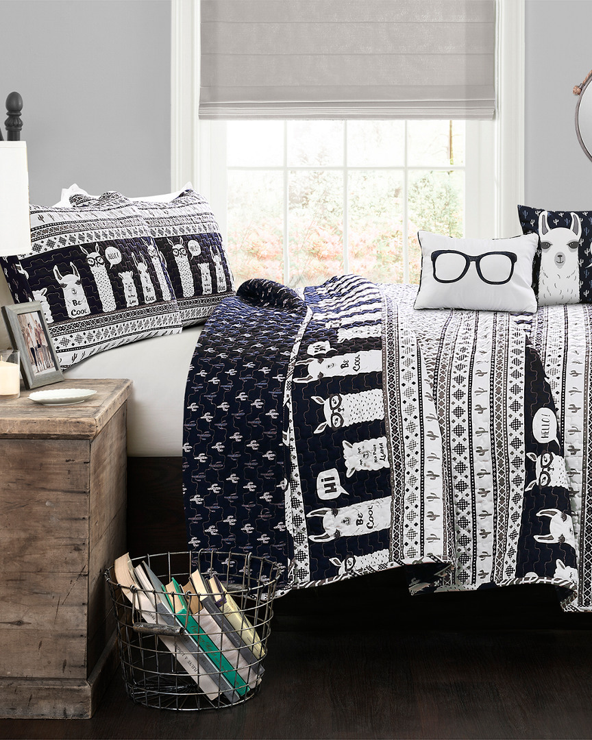 Lush Decor Fashions 4pc Llama Twin Quilt Set