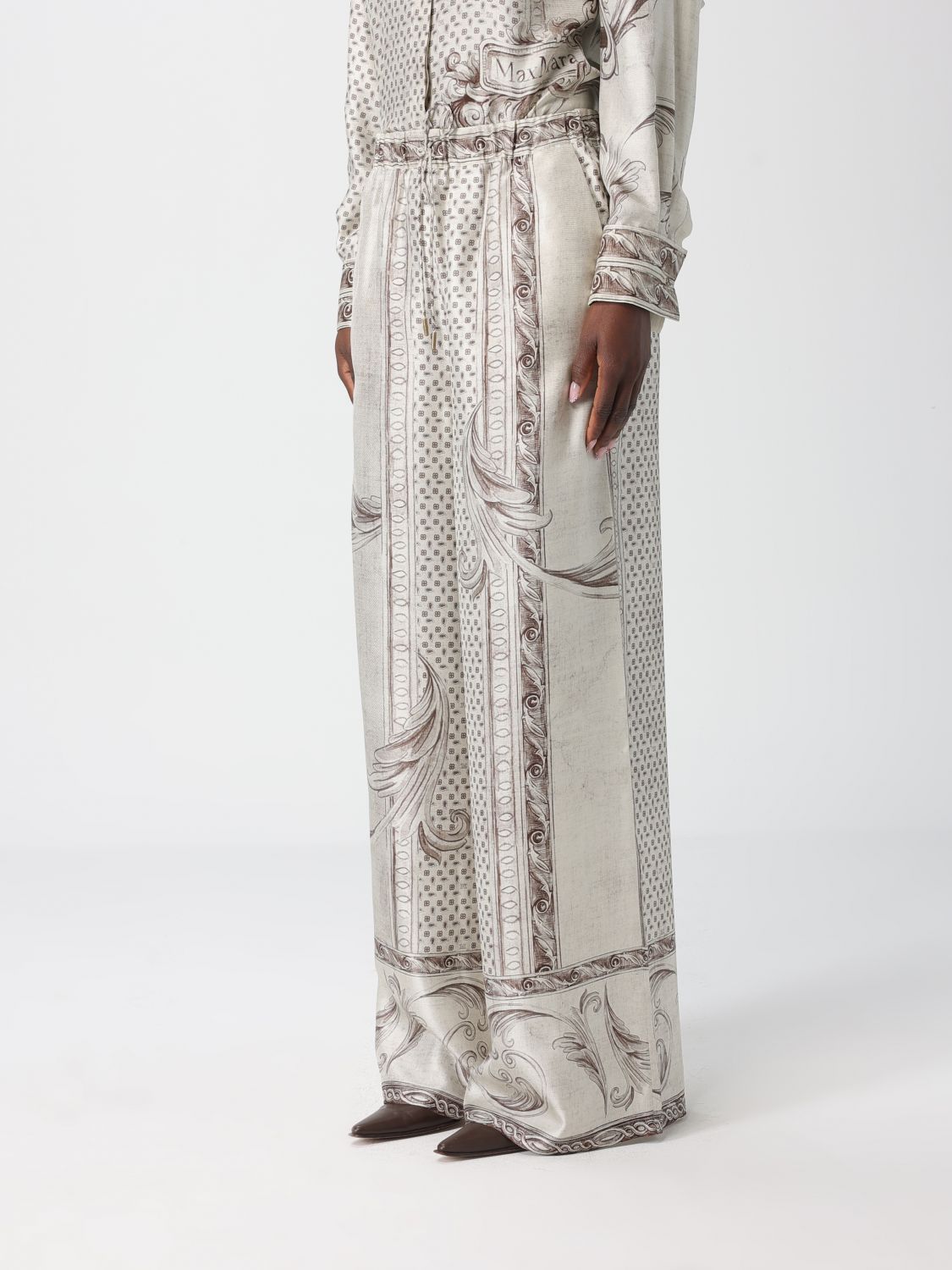 Pants Woman color Ivory