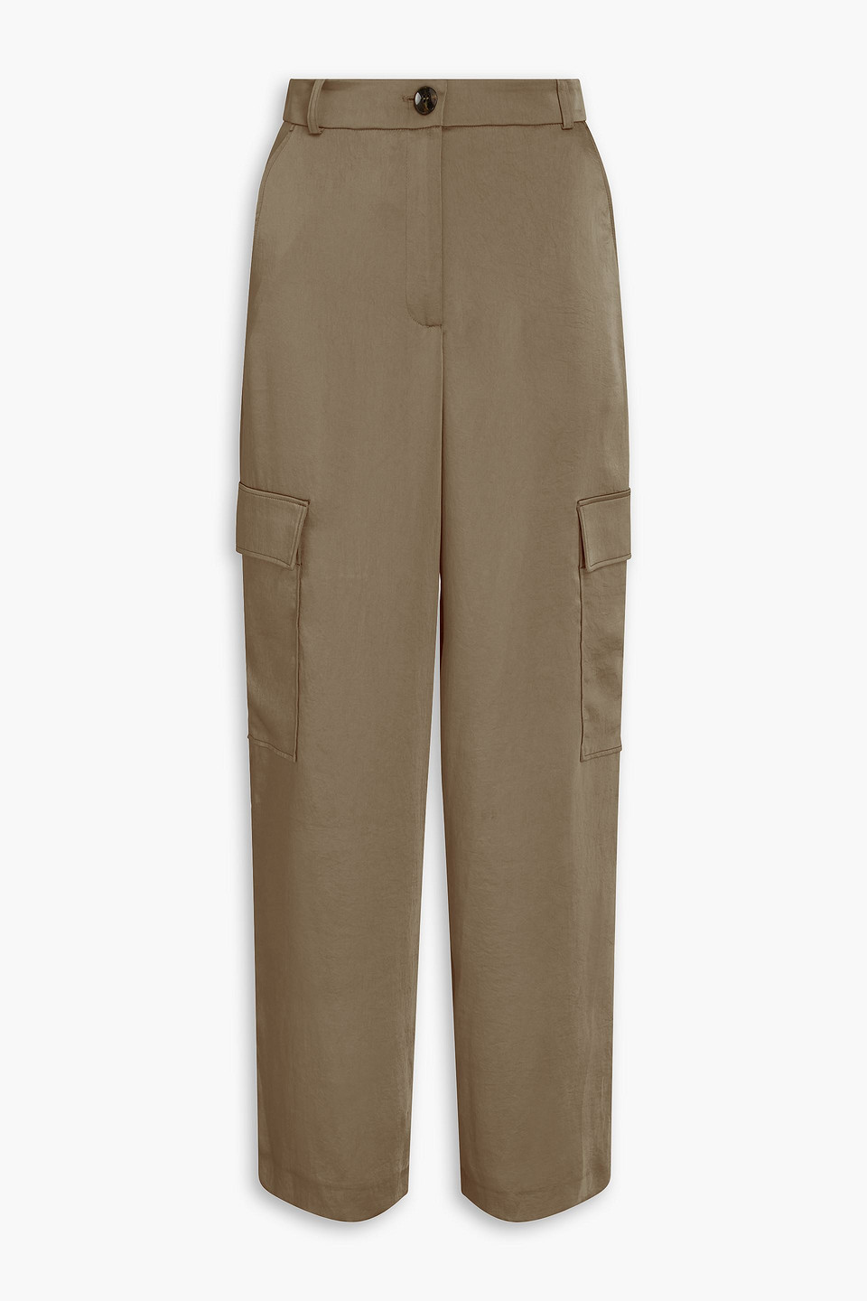 Satin cargo pants