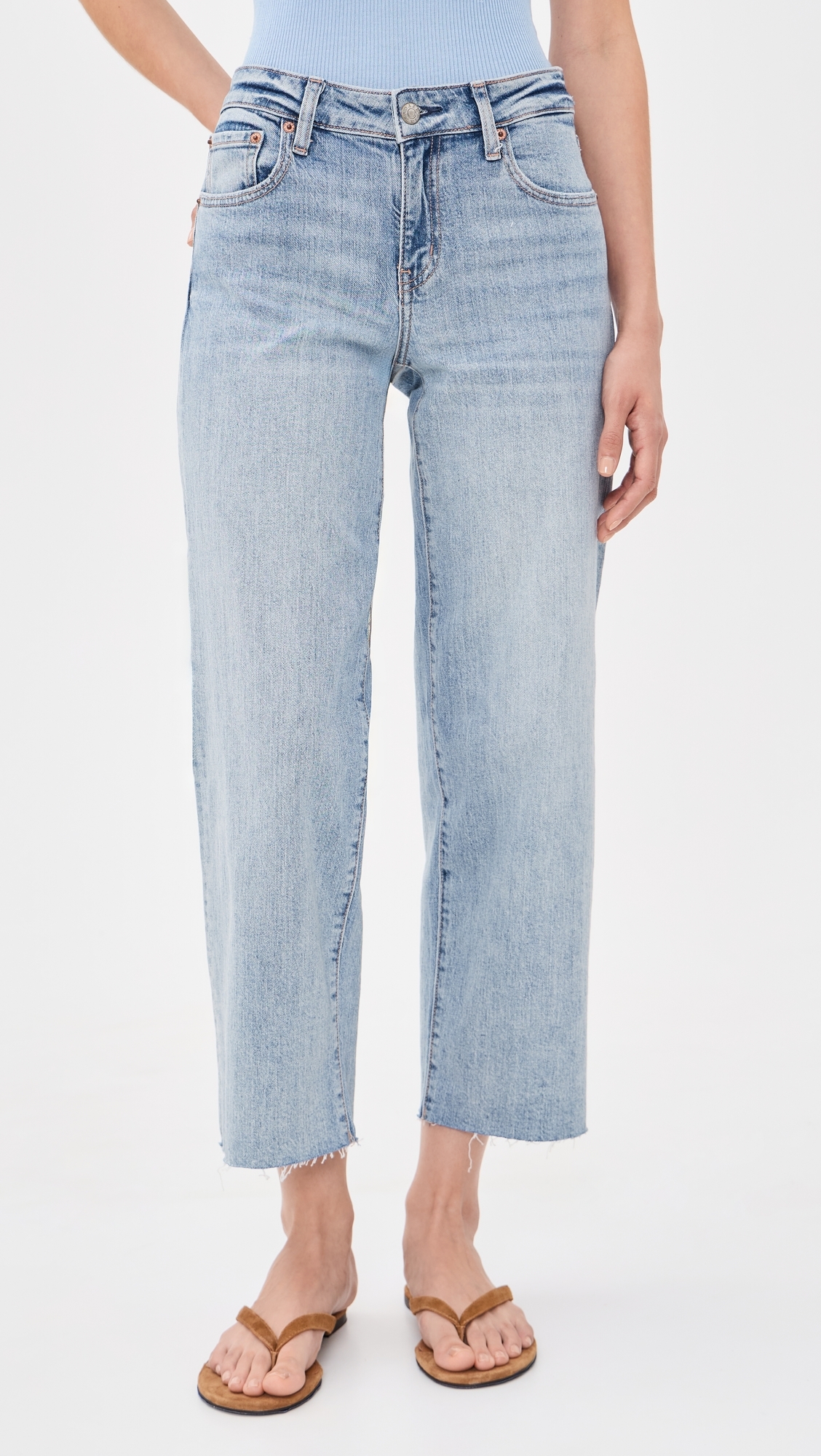 Low Rise Straight Crop Jeans OBVIOUSLY VINTAGE
