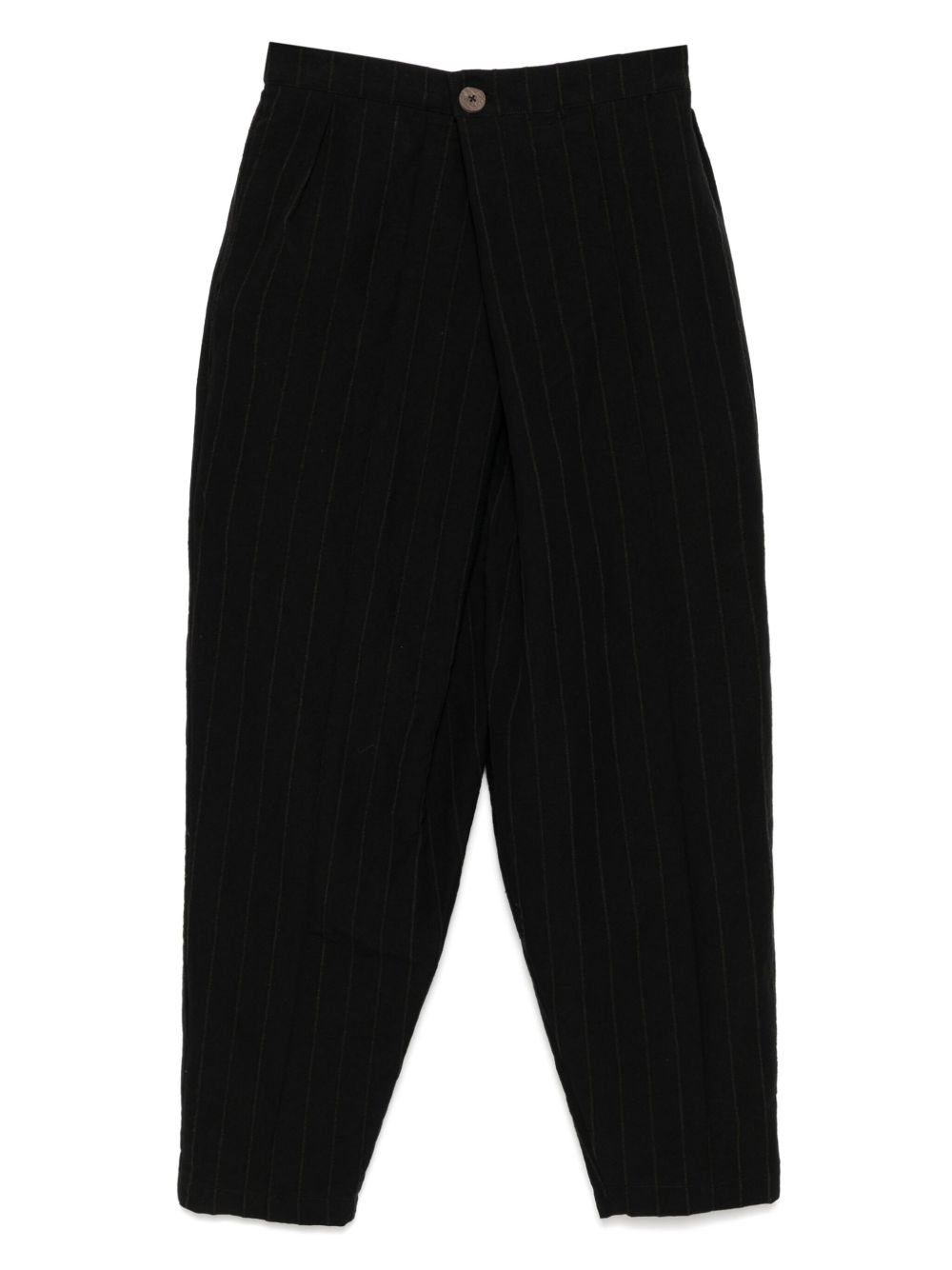 CHIAHUNG SU striped trousers - Black