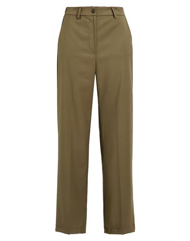Woman Pants Military green Size 6 Polyester, Viscose, Elastane