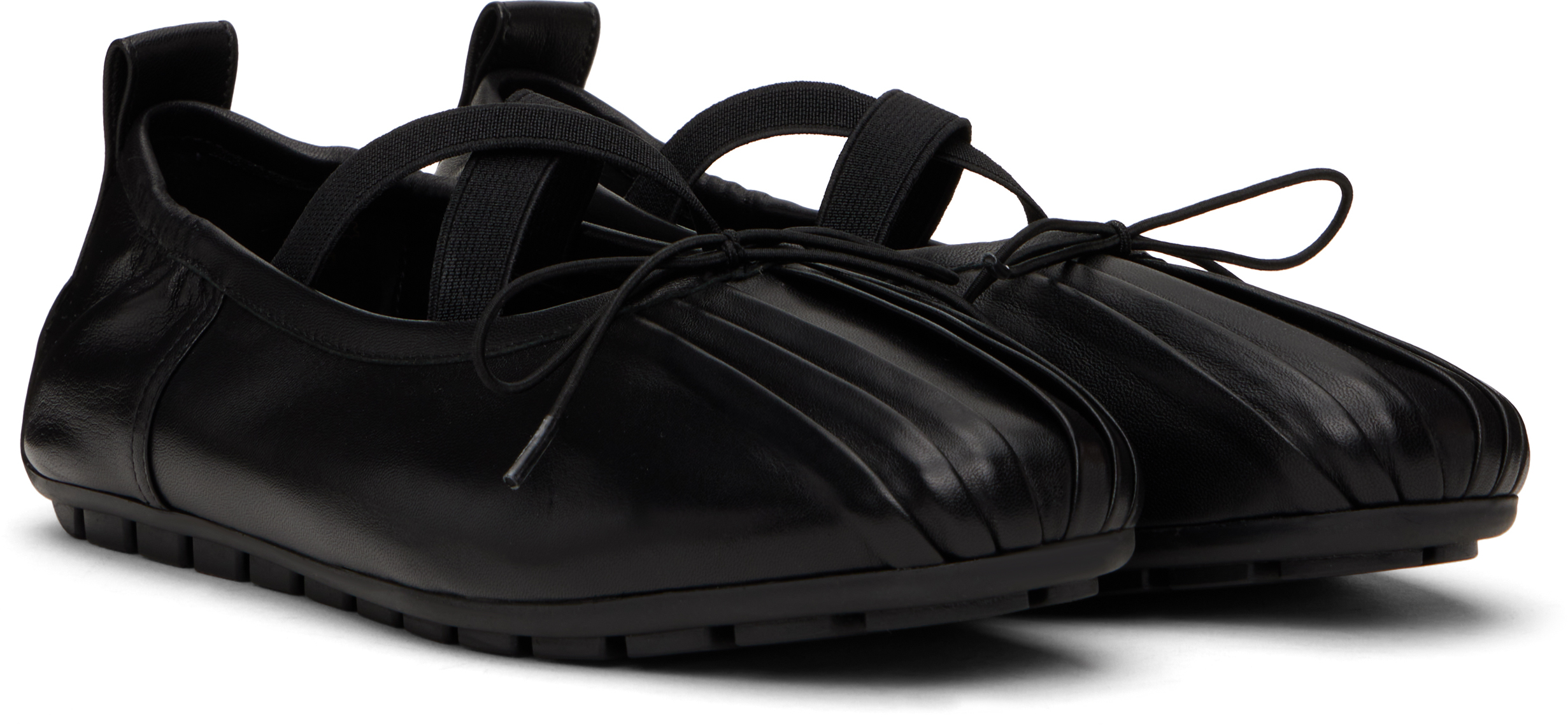 Simone Rocha Black Grip Ballerina Flats