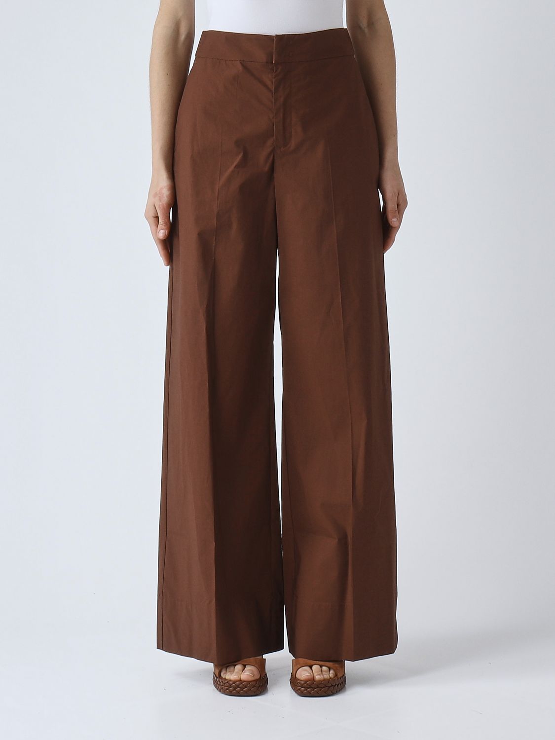 Pants Woman color Coffee