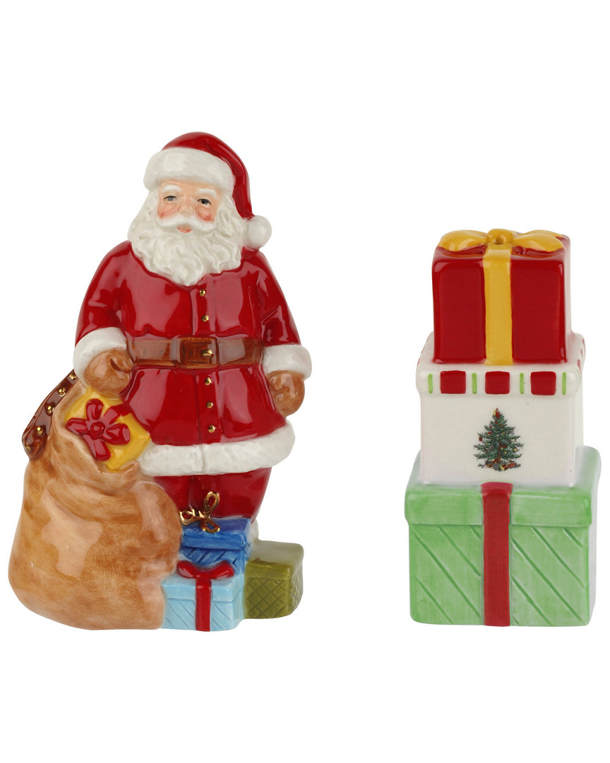 Spode Christmas Santa & Gifts Salt & Pepper Set
