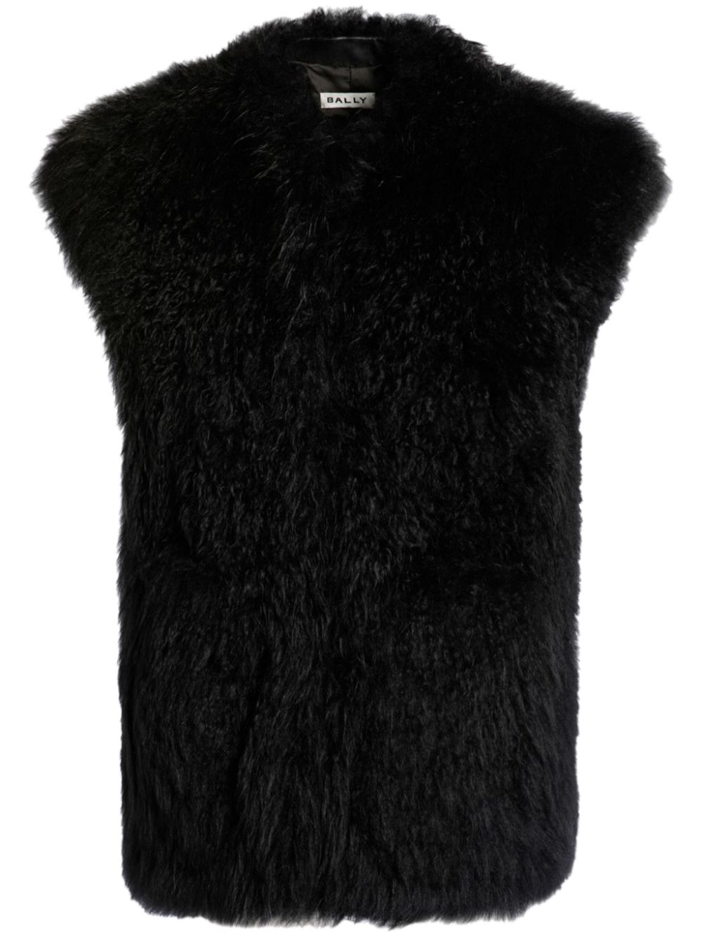 Shearling vest - Black