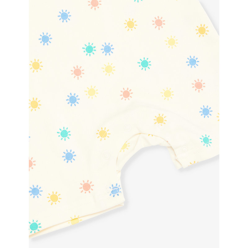 Dinky Sun-Print Cotton Romper