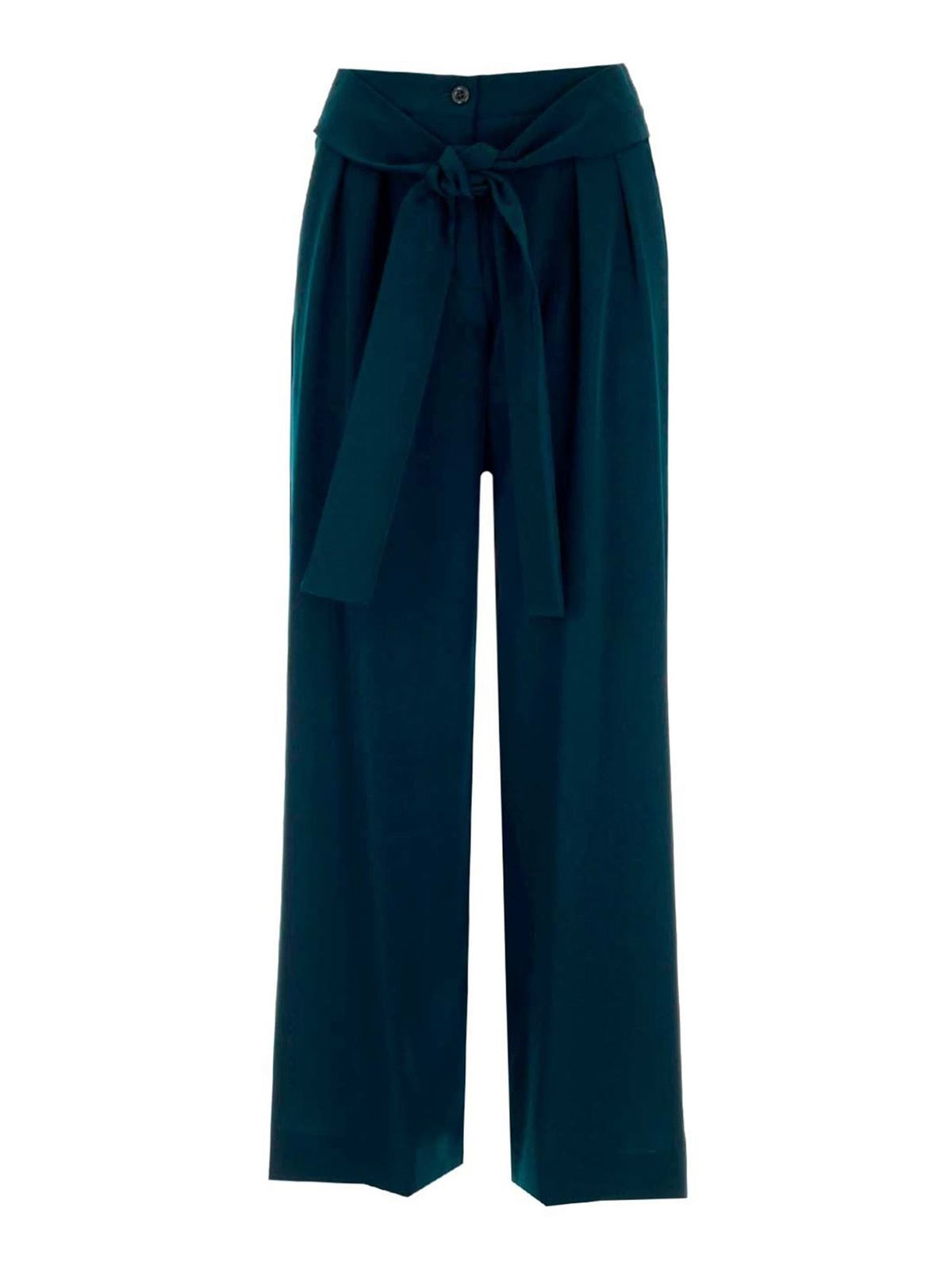 Wide leg trousers in blue