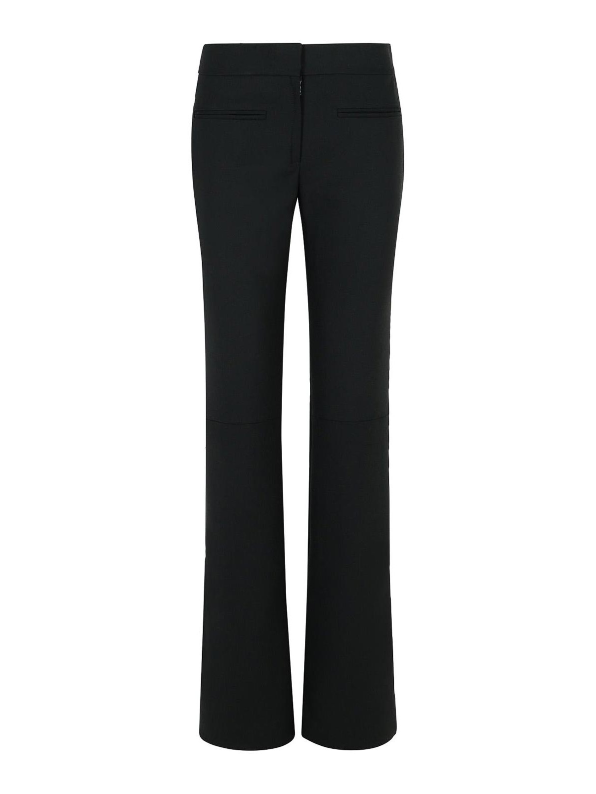 Black Wool Blend Pants