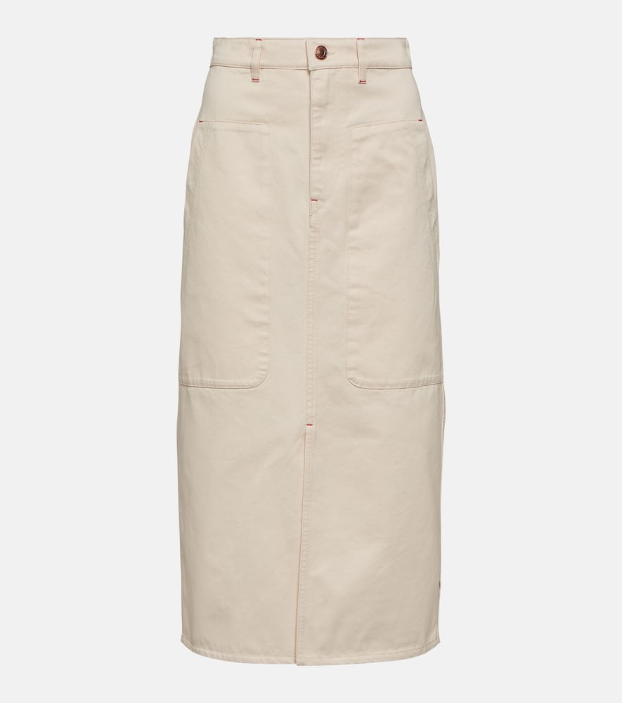 Marant Etoile Flozia cotton midi skirt