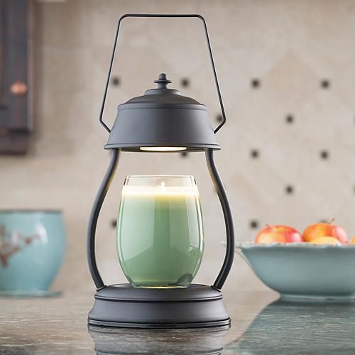 Etc. Black Hurricane Candle Warmer Lantern