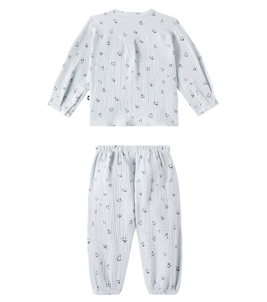 Molo Baby Enoz cotton shirt and pants set
