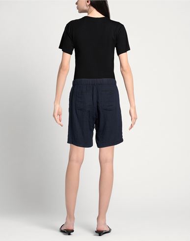 Woman Shorts & Bermuda Shorts Midnight blue Size 3 Linen, Viscose, Polyamide