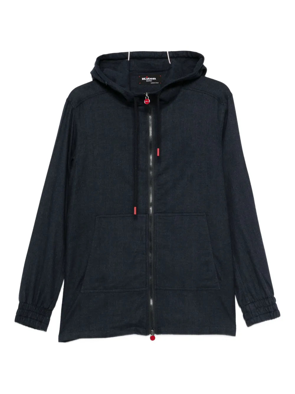 Hooded Cotton Jacket — Dark Blue