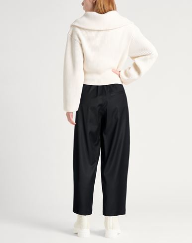 Woman Pants Black Size 4 Virgin Wool, Elastane