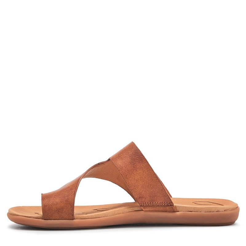 B. O.C. Women's Hazy Toe Loop Sandals (Dark Tan)