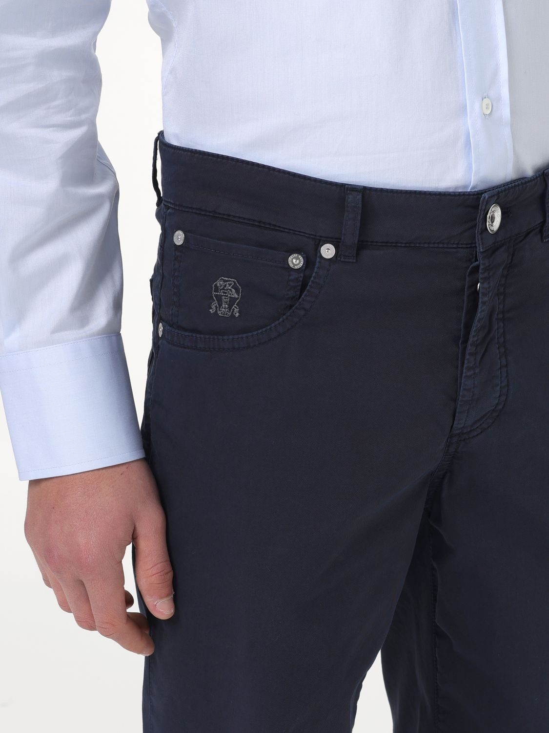 Pants Men color Blue