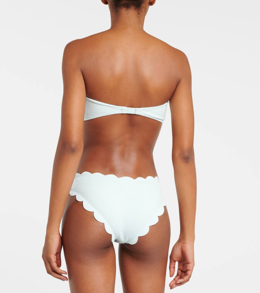 Marysia Scalloped strapless swimsuit