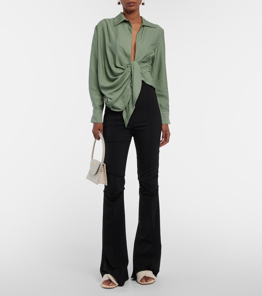 Le Bahia tie-front shirt