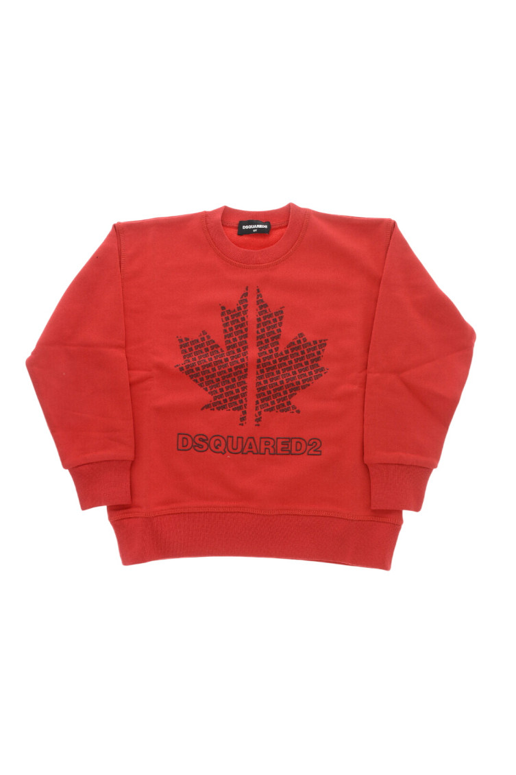 Boys Red Logo Sweatshirt