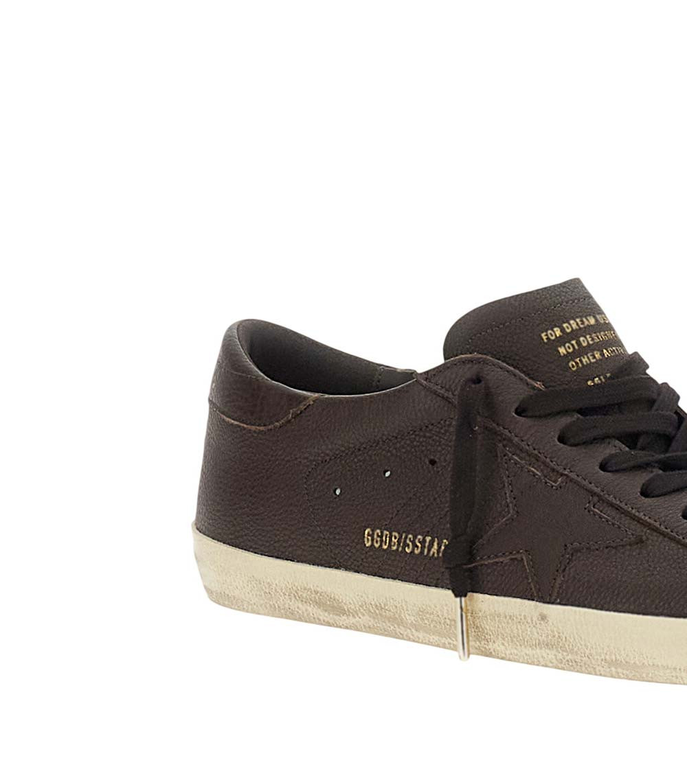 Golden Goose - superstar low top sneakers distressed finish