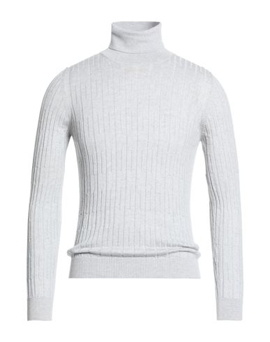 Man Turtleneck Light grey Size L Merino Wool