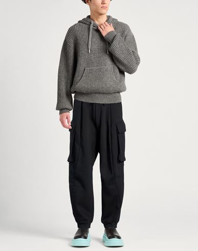 Man Pants Black Size M Cotton, Polyester