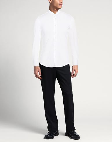 Man Shirt White Size 15 Nylon, Elastane